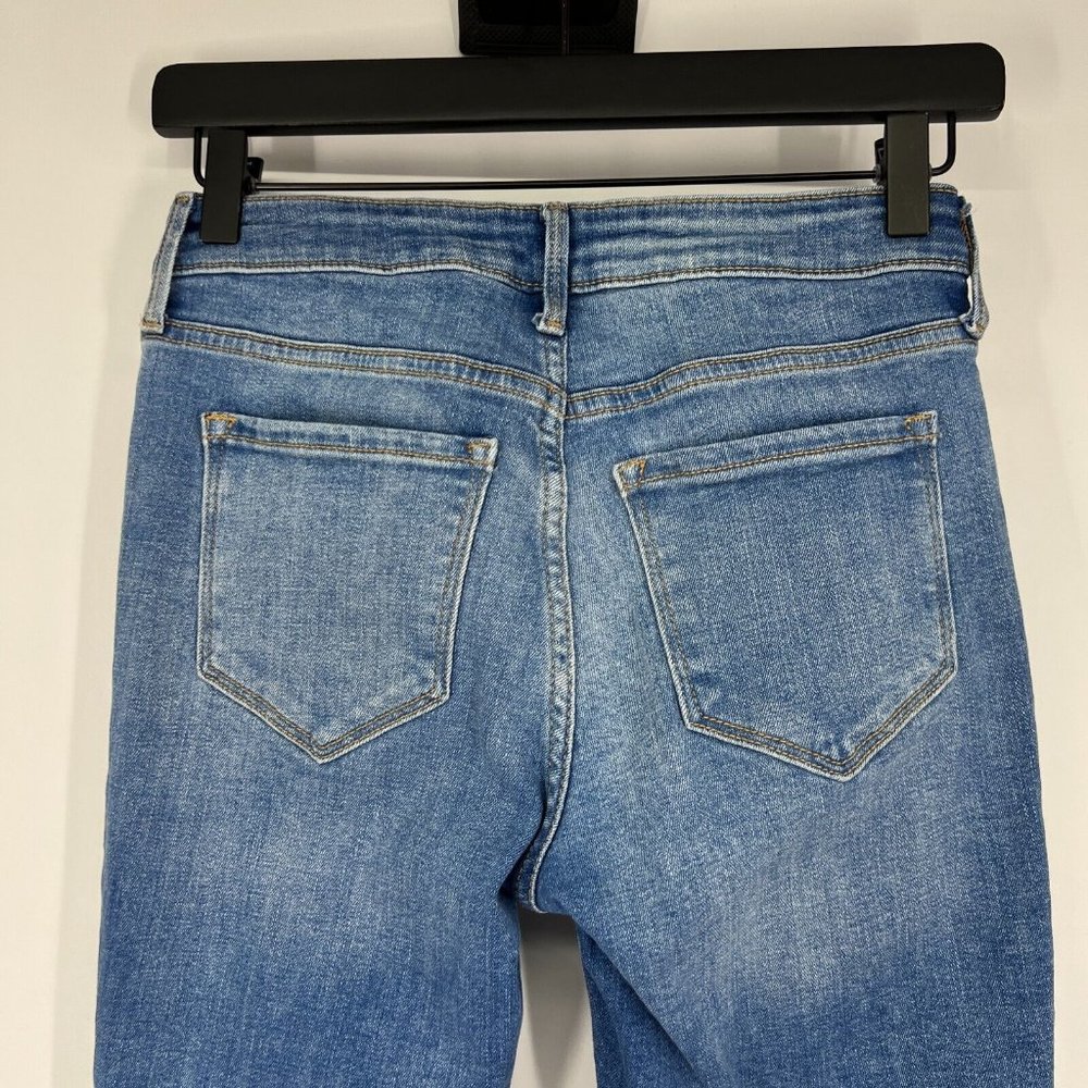 Old Navy Rockstar Jeans Mid Rise Super Skinny Blue Denim - Picture 8 of 11